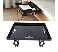 ZJchao Bedside Shelf Foldable Heavy Duty Carbon Steel On Bunk Bed Table Shelf with Cord Hole for College Dorm Room Dormitory Bunk Bed Side Storage