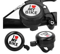 ZJchao Bike Bell, Aluminum Bicycle Bell with a Diameter of 22mm Mountain Bike Road Accessories for Various Styles (Black)