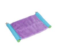 ZJchao Bird Bed Chinchilla Honey Glider Soft Warm Hanging Hammock Portable Safe Comfortable Space Hamster Squirrels Hedgehog [Cage Traveling] (Purple)
