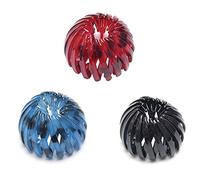 ZJchao Bird Hair Clips Vintage Geometric Ponytail Holder 3pcs Orange Green Coffee Black for Parties (Assorted Color #27)