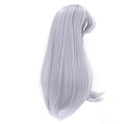 ZJchao BJD Wig Bundle, 1/3 Scale 8-9in Temperature Fiber Mesh Curly Replacement Doll Hair, Haze Blue