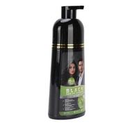 ZJchao Black Hair Dye Shampoo Fast Acting Plant for Gray Hair Coverage Non Greasy Gentle with Glossy Finish Long Lasting Color 500ML for All Types