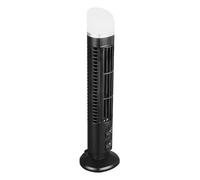ZJchao Bladeless Tower Fan, Cooling Standing Fan with Remote, 8 Speeds, 9H Timer, Portable & Easy to, for Study, Work, Quiet Night (Black)