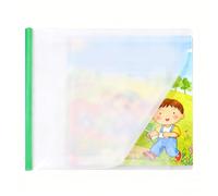 ZJchao Book Cover Book Protector Clear PP Material Reusable No Odor Eco-Friendly Fits A4 16K 22K Sizes with Rod for Paperback Workbooks Textbooks (Horizontal 32K Notebook Leather C135)