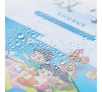 ZJchao Book Cover Book Protector Clear PP Material Reusable No Odor Eco-Friendly Fits A4 16K 22K Sizes with Rod for Paperback Workbooks Textbooks (22K Book Cover with Rod C215)