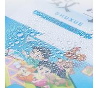 ZJchao Book Cover Book Protector Clear PP Material Reusable No Odor Eco-Friendly Fits A4 16K 22K Sizes with Rod for Paperback Workbooks Textbooks (16K Book Cover with Rod C265)