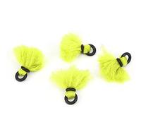 ZJchao Bungs Strike Indicators 4pcs Fly Fishing Yarn Strike Indicators - Lightweight Buoyant Drift Hook Floats for Accurate Bobber Fishing (Fluorescent Yellow)