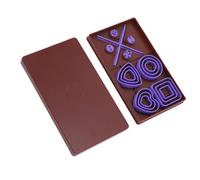 ZJchao Button Making Kit, 12 Cutters 4 Shapes 3 Sizes Polymer Clay Button Tool Kit for Jewelry Crafts Sewing Embellishments