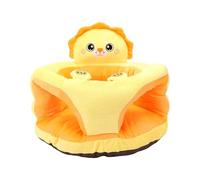 ZJchao Cartoon Plush Baby Seat with Secure Backrest Support for Learning to Sit Independently (Lion)