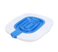 ZJchao Cat Toilet Trainer, Universal Fit 4 Protective Pads, Reusable Non Slip Training System, Blue, Compatible with O, V, U Shaped Toilets, As Well As Some Rectangular Toilets and