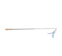 ZJchao Cat Toys For Indoor Cats, Fishing Pole Toy Interactive Wand Retractable Wand and Feather with Wooden Pole For Indoor to Exercise (Blue)