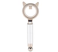 ZJchao Circle Nail Art Magnet, Compact Magnetic Nail Tool with Hollow Design and Detachable Sphere for Creating Symmetrical Halo Effects on Gel Nails (Silver)