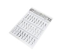 ZJchao Clarinet Fingering Chart, Coated Paper Easy Carrying and Use for Band Room, Classroom, Private Studios (Clarinet Chord Spectrum (Trunk))