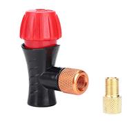ZJchao Co2 Bike Tire Inflator, Aluminum Alloy Galvanized Mountain Road Bike Bicycle Adapter Pump Mini Portable Air Dual Head Valve Pump Co2 Inflator With an Adjustable Air Nozzle