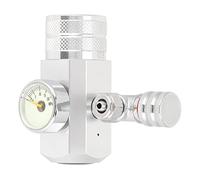 ZJchao CO2 Regulator Aquarium Big Single Gauge Display, Precision Construction, Best Growing Conditions for Plants (Small single meter g5/8 without bubble meter)