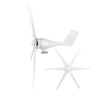 ZJchao Compact 6 Vane/Wing Wind Generator, 800W Small Windmill for Industrial and Home Use, Efficient Renewable Energy Machinery (24V)