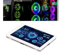 ZJchao Computer Temp Monitor, 3.5in LCD Computer Temp Monitor, IPS Full View PC Temperature Display PC Case Screen with Your PC and Includes a Stepless Brightness Adjustment Feature For