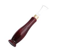 ZJchao Corner Punch Tools Leather Edge Creaser Tool By ToolTech Stainless Steel Durable Leather Crimping Edge Device for Precise Crafting 1mm 2mm Options (Wooden + Stainless Steel)
