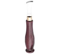 ZJchao Corner Punch Tools Leather Edge Creaser Tool By ToolTech Stainless Steel Durable Leather Crimping Edge Device for Precise Crafting 1mm 2mm Options (Wooden + Stainless Steel 2)