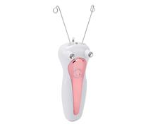 ZJchao Cotton Thread Epilator, Electric Threading Hair Removal Tool for Face and Body with LED Light and Type C Charging, Spare Thread Included (Rose Gold)