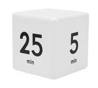 ZJchao Cube Timer, Stylish Modern Design with Preset 5 15 25 45 Minutes Countdown for Study Kitchen Workout Time Management