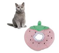 ZJchao Cute Fruit Cat Cone Collar Soft Recovery Elizabethan Collar for Kittens Prevents Licking After Surgery