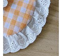ZJchao Cute Scottish Plaid Dog for Small Breeds, Stylish Collar Bibs for Bichon, Teddy, Pomeranian - Elegant and Versatile Orange Design (Orange)