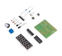ZJchao Digital Clock Kits, Digital Clock Kits 4 Digit Electronic Soldering Electronic with Second Correction Function for Schools
