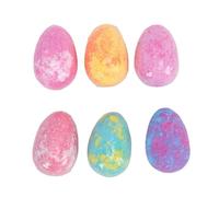 ZJchao Dinosaur Egg Bath Salt Balls 6pcs with Surprise Mini Toys Inside for Kids Bath Time Fun Spa Like Retreat Skin Care