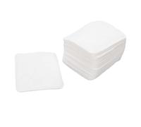 ZJchao Disposable Makeup Remover Pads 3 Layer Pressed Edges Soft Cotton Double Sided for Nail Art Cleaning with Tightly Bonded Edges No Lint Remnant (50 Pieces)