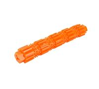ZJchao Dog Bone Toy, Dog Teeth Cleaning Toy Bite And Brush Squeaky for Aggressive Chewers Indestructible Toothbrush Stick Bone for Small Medium Large (Orange)