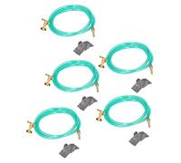 ZJchao Dollhouse Irrigation Hose, Mini Garden Accessories Vivid and Delicate 5PCS 1:12 Garden Scene Simulation 1/12 Scale Accessories for Over 3 Years Old