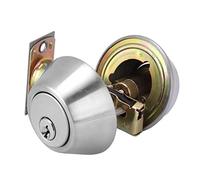 ZJchao Door Both Side Stainless Steel Double Cylinder Deadbolt Lock Keyed on Both Sides for Wood Door - 304 Stainless Steel, High Security, Easy Installation