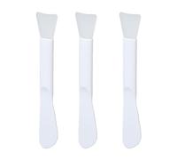 ZJchao Double Head Brush Silicone Face Applicator Washable Ergonomic Design for Clay Mud Masks Creams Beauticians Women