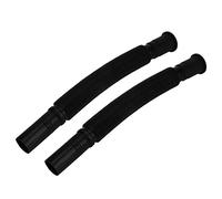 ZJchao Drainage Pipe, 2Pcs Basin Drain Pipe Wash Basin Sink Drain Hose Sink Drain Hose Drain Hose Extension Kit Flexible PVC Water Pipe for Kitchen Bathroom Black