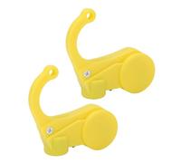 ZJchao Driver Sleep Alarm, Lightweight Ear Mounted Drowsiness Detection Device with Beep Alert for Truckers Night Workers Long Distance Driving, 2 LR44 Button Cells (Yellow)