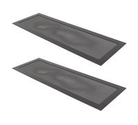 ZJchao Dust Filter Pc, Pc Fan Dust Filter Magnetic Frame Fine Mesh PVC Computer Fan Grills for Computer Cooler PSU Magnetic Frame Mesh 4.72x14.17in 2pcs (Black)