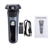 ZJchao Electric Beard Trimmer, LED Display 3D Floating Head IPX7 Washable with Type C Fast Charging, for Facial Hair Grooming and Styling (English Version)