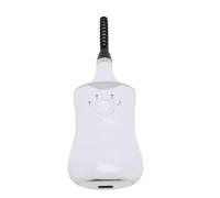 ZJchao Electric Heated Eyelash Curler Lash Curler Heated Eyelash with 3 Temperature Settings 3 Replaceable Brush Heads Smart Memory Function for Long Lasting Curls (White)