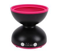 ZJchao Electric Makeup Brush Cleaner Makeup Brush Washer Cleaning Machine Cordless Rotating 2 Speeds Spinning Dry Open Silicone Bowl 1200mAh Battery for 1-8 Brushes (Black)
