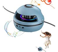 ZJchao Electric Skipping Jump Rope with Remote Control Adjustable 1-10 Speed Levels Anti Skid Pad Counting for Kids Adults Indoor Outdoor Gym Party (Blue)