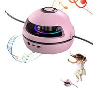 ZJchao Electric Skipping Jump Rope with Remote Control Adjustable 1-10 Speed Levels Anti Skid Pad Counting for Kids Adults Indoor Outdoor Gym Party (Pink)
