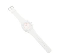 ZJchao Electronic Water Resistant Sports Analog Unisex Watch, Student Water Resistant Watch, for Nurses Doctors Students, with Silicone Strap, for Daily Wear (White)
