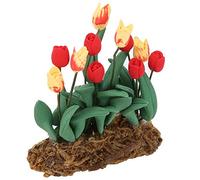 ZJchao Fairy Garden Plants, Miniature Flowers Wedding DIY Craft 1:12 Miniature Mini Flower Bouquet Simulated Static Scenery Micro Landscape Model