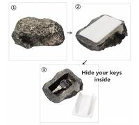 ZJchao Fake Rock, Key Hider, Safe Storage Box, Shape Resin and Plastic, for Home (Stone Models)