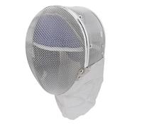 ZJchao Fencing Helmet Saber Mask Protective Gear CE 350N Certified Steel Mesh + PU Leather with Adjustable Strap for Fencing Training (L size)