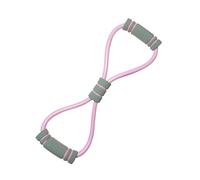 ZJchao Figure 8 Fitness Band, 8 Shaped Exercise Band, Pulling Rope for Home Workout with Adjustable Elasticity Multi Purpose Stretching Arm Back Shoulder Training (Pink)