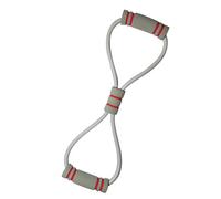 ZJchao Figure 8 Fitness Band, 8 Shaped Exercise Band, Pulling Rope for Home Workout with Adjustable Elasticity Multi Purpose Stretching Arm Back Shoulder Training (Grey)
