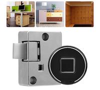 ZJchao Fingerprint Cabinet Lock Kit Biometric Keyless Locking Anti-Theft Low Battery Alert USB Rechargeable, Simple and Fast Unlocking, 10 Fingerprint Capacity, Long Standby Time,