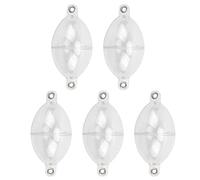 ZJchao Fishing Automatic Alomegor 5Pcs Fishing Bubble Floats - High Visibility Coarse Controller for Sea, River, Lake, and Pond - Lightweight and Buoyancy (Transparent White)